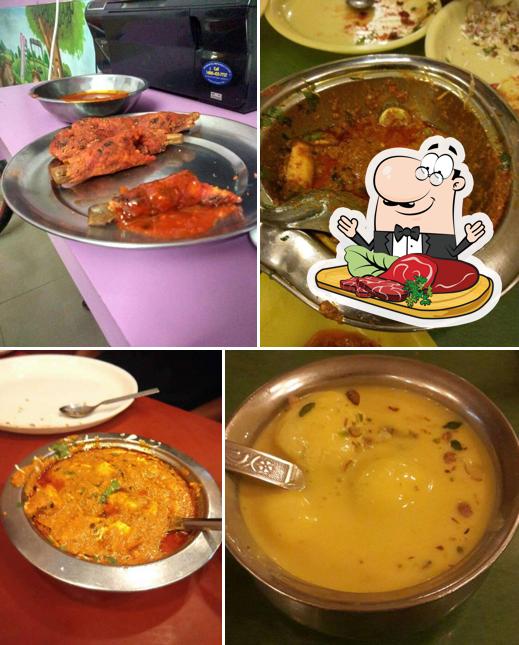 Try out meat dishes from the menu