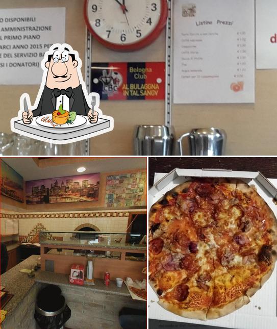 Dai un’occhiata alla foto che mostra la cibo e esterno di Pizza Express San Lazzaro di Savena