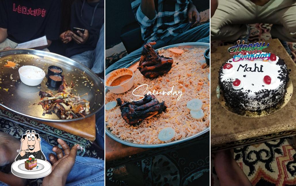 Chocolate cake at Al-Aziz Arabian Mandi