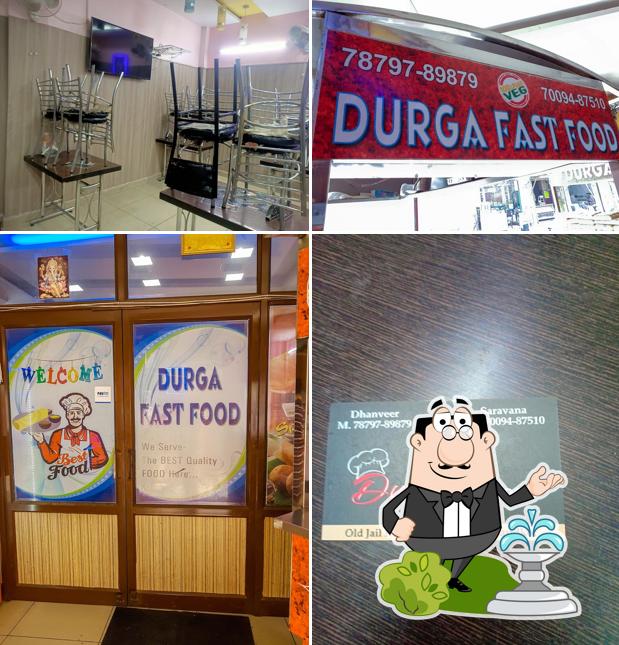 The exterior of Durga fast food