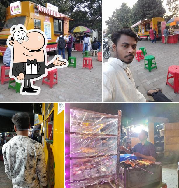 The interior of Mirchi Xpress Cafe