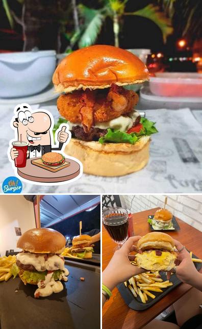 Consiga um hambúrguer no Ôh Burger