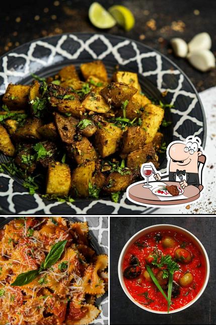 The Organic Oil Kitchen Meditrerranean and Europian cuisine serves meat meals