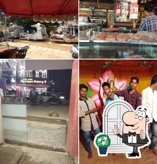Enjoy the view at the outside area of Ayyappa Bakery