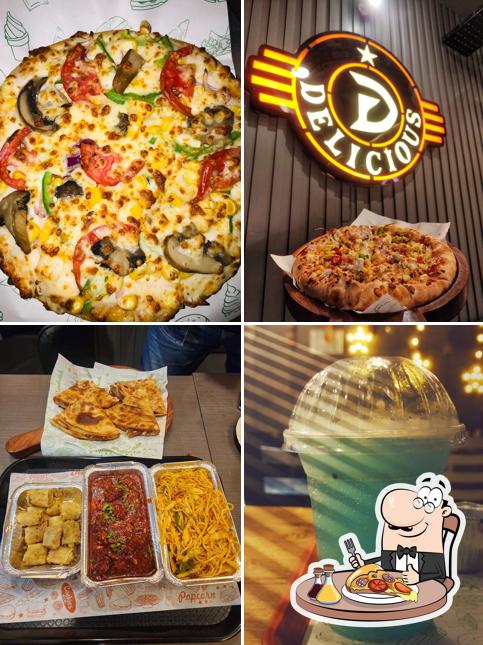 Pick various types of pizza