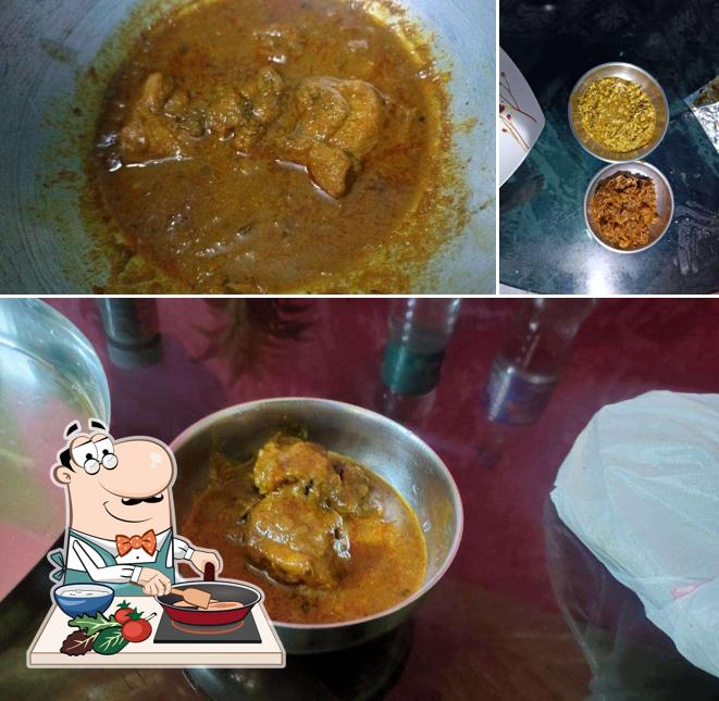 Chicken curry at Maa Kali Hindu Hotel & Restaurant