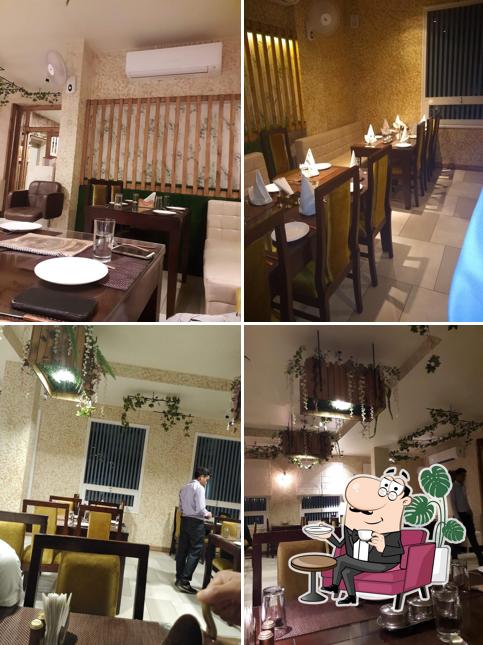 The interior of Gazal Restaurant, Banquette & Roof Top
