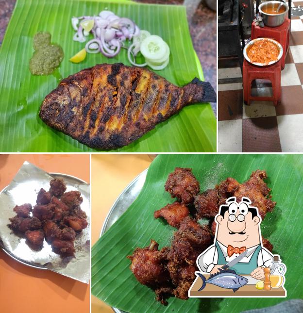 Grilled salmon at Hotel S.B.R. Briyani Centre