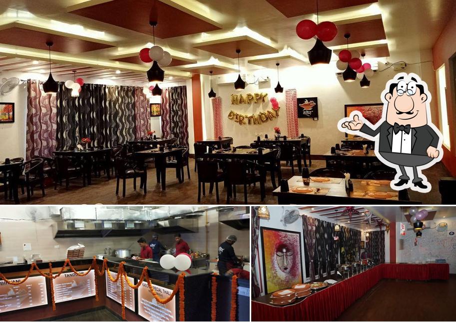 Take a seat at one of the tables at Kasora Food Services