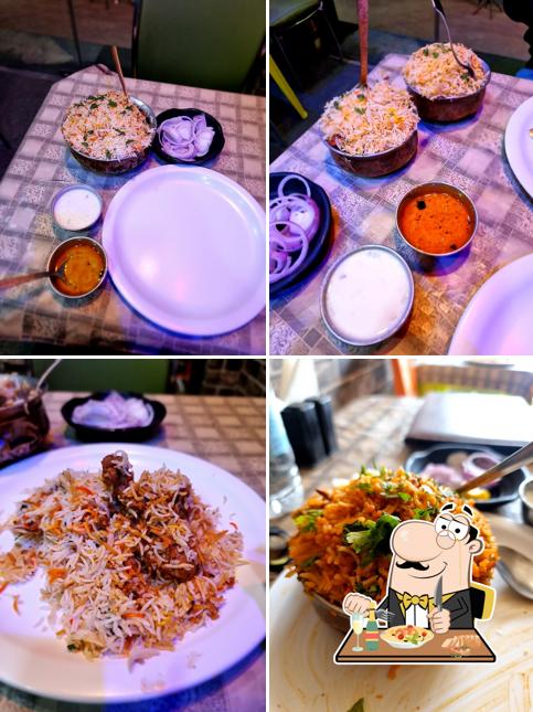 Food at The Hyderabad Biryani House