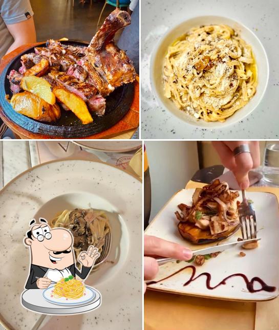 Spaghetti alla carbonara al Ristorante la Cupola Steakhouse