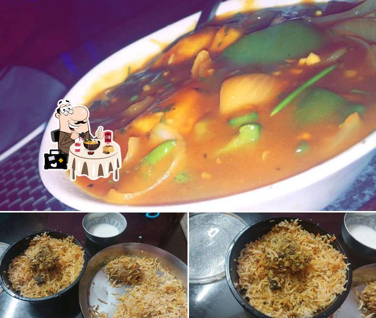 Food at The Blue Diamond Restaurant