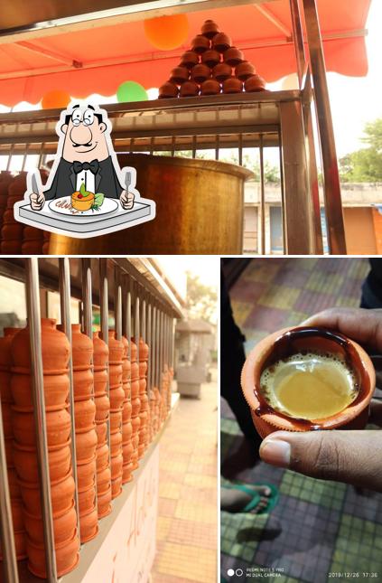 This is the image depicting food and exterior at THE CHAI ADDA
