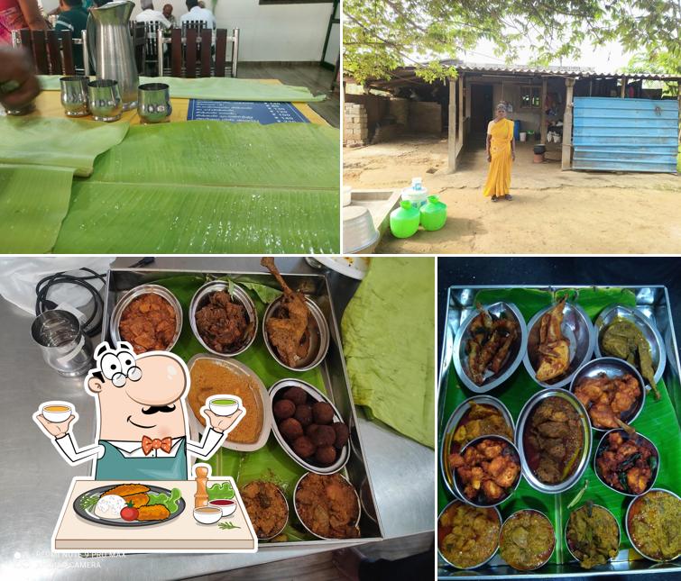 This is the picture depicting food and drink at Karthik Mess