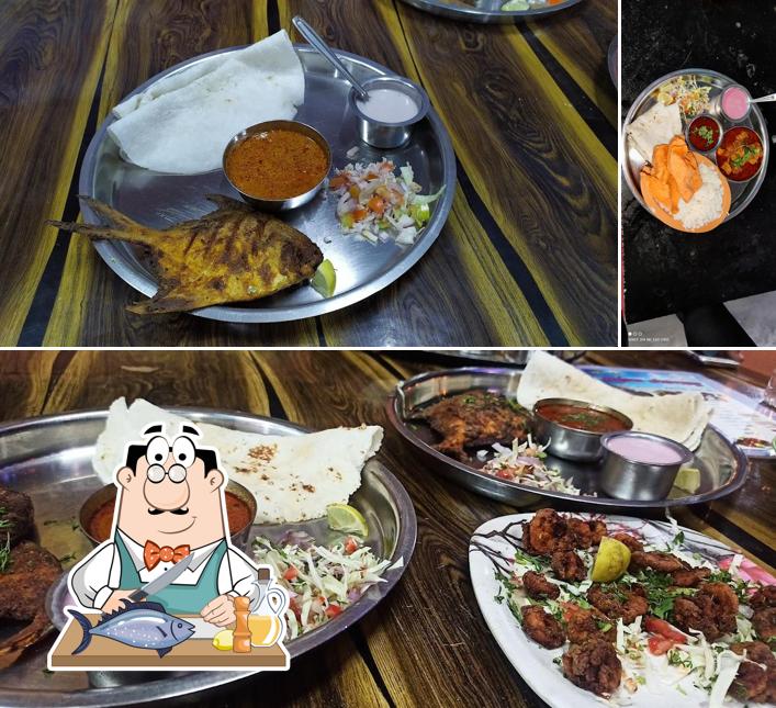 Grilled salmon at Kokan katta