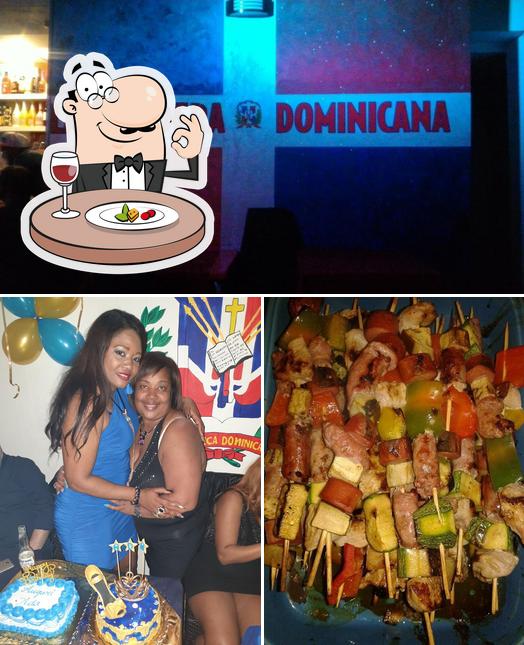 Dai un’occhiata alla immagine che raffigura la cibo e interni di La Gozadera Dominicana