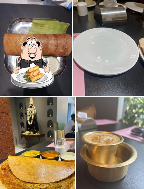 Spring rolls at Aahar Udipi's