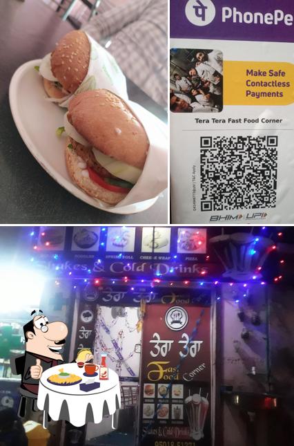 Get a burger at Tera Tera Fast food corner