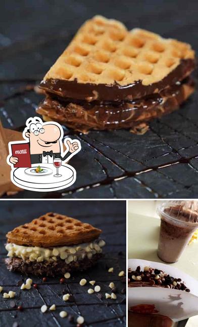 Food at The Six Pack Waffle