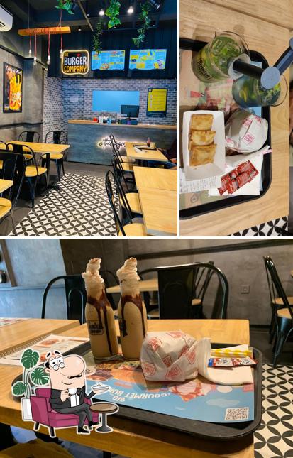 The interior of The Burger Company