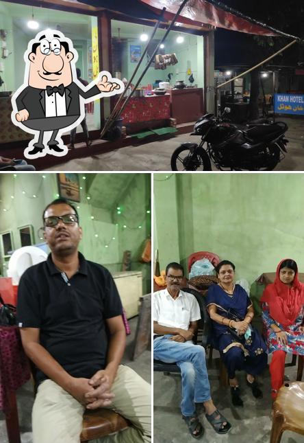 The interior of Khan Hotel