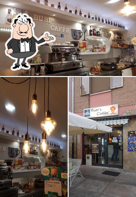 Gli interni di Bubi's caffè