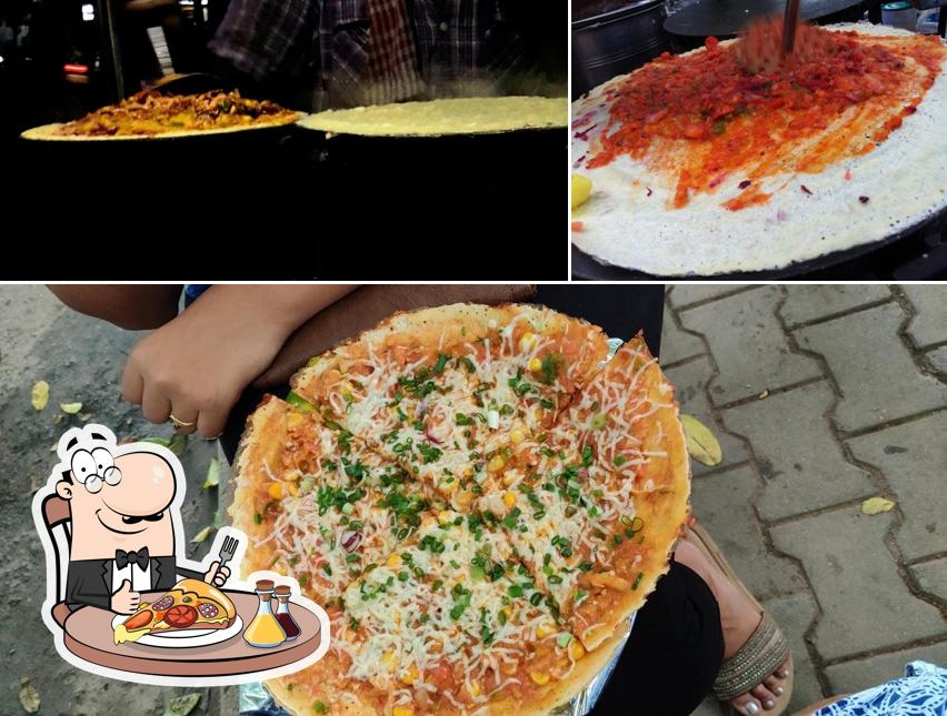 Order pizza at 99 Varieties Dosa