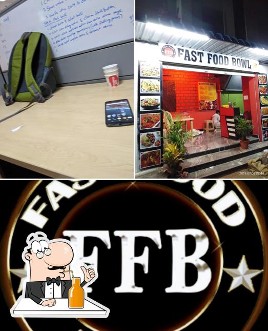 Enjoy a drink at FAST FOOD BOWL