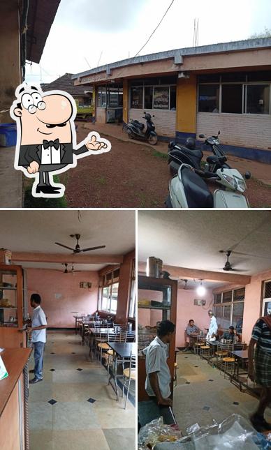 The interior of Hotel Ragavendra