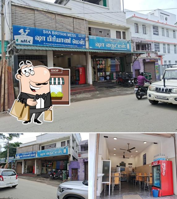 This is the photo showing exterior and interior at SHA BIRIYANI MESS
