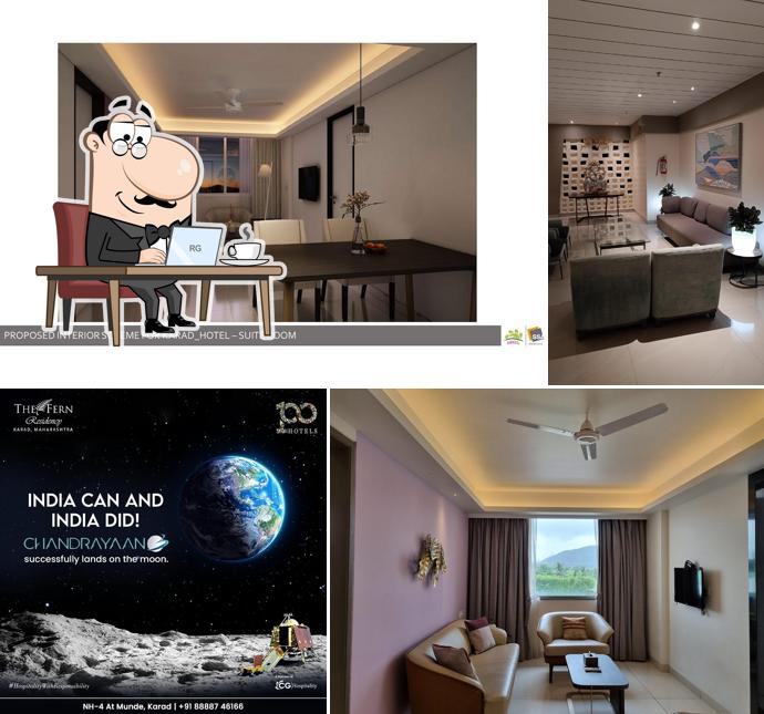 The interior of The Fern Residency, Karad, Maharashtra