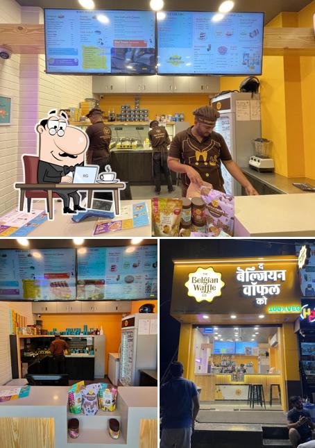 The interior of The Belgian Waffle Co