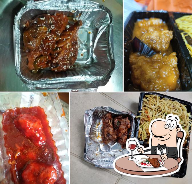Meat dishes are available at Night Ninja