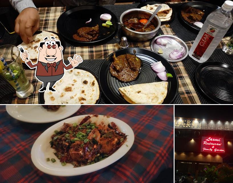 Take a look at the picture depicting food and exterior at Laxmi Family Garden And Restaurant