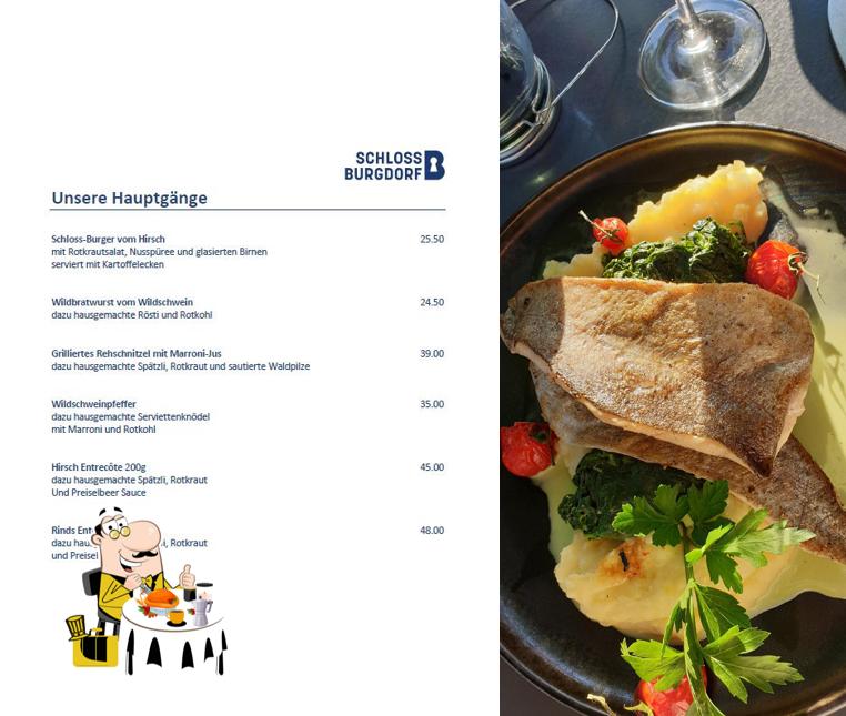 Platti al Restaurant Schloss Burgdorf