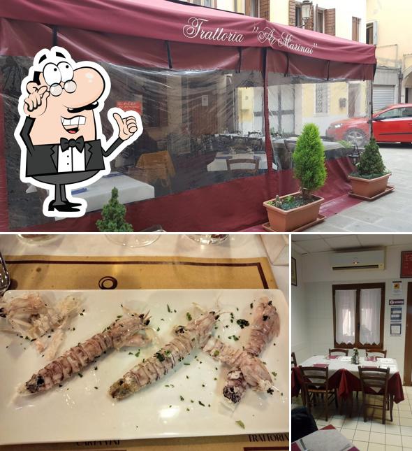 Gli interni di Trattoria ai Marinai Da Laura