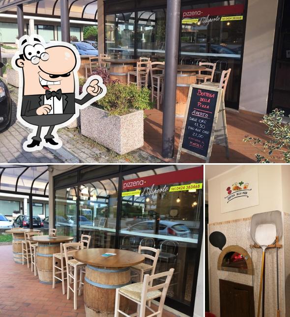Gli interni di Bottega Della Pizza