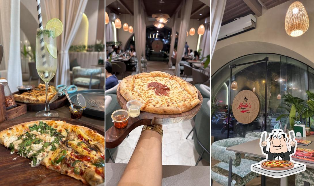 Pick various kinds of pizza