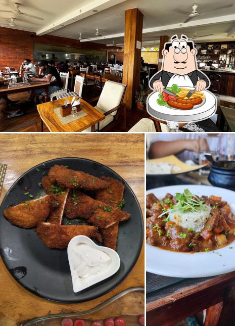 This is the photo displaying food and interior at Grillades