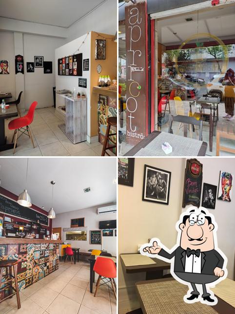 O interior do Apricot Bistrô