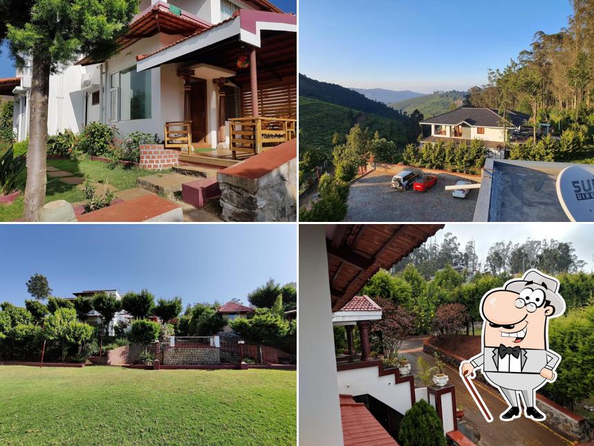 You can get some fresh air at the outside area of Green Nest Resort