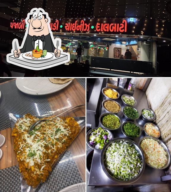 Check out the image showing food and exterior at Shree Madhuvan Restaurant