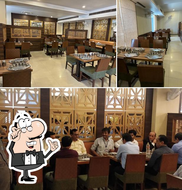 The interior of rangoli restaurant