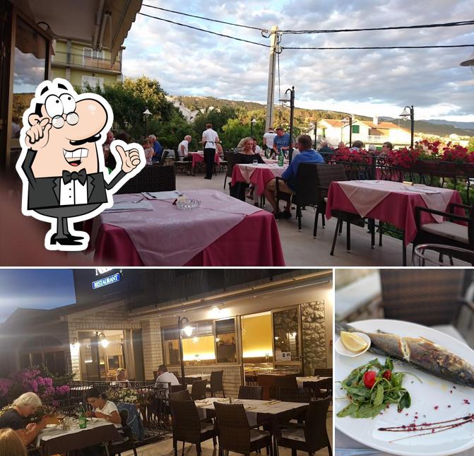 Gli interni di Restoran Nada
