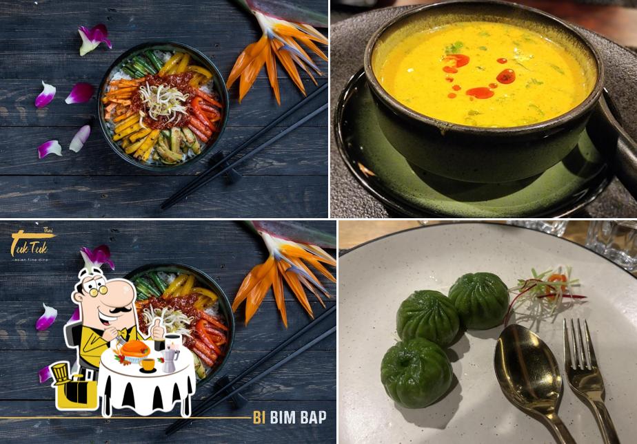 Food at Tuk Tuk Thai – 100% Pure Veg Pan Asian Fine Dine Restaurant, Koramangala. Thai Food Best Sushi, Bao, Pad Thai, Dim sum