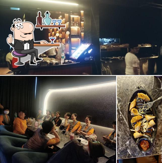 Among various things one can find interior and food at Vinayaka Restaurant( Rooftop & lounge)