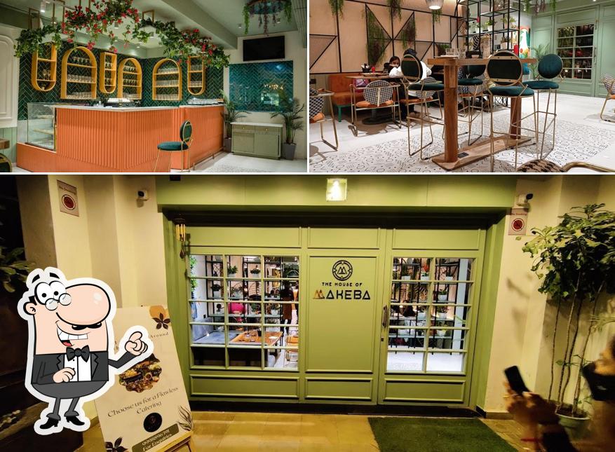 The interior of The House of Makeba – Veg Restaurant in SBR Ahmedabad