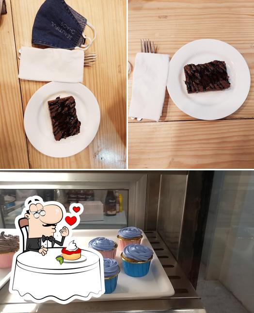 Daisy Cafe and Bakery serves a selection of desserts