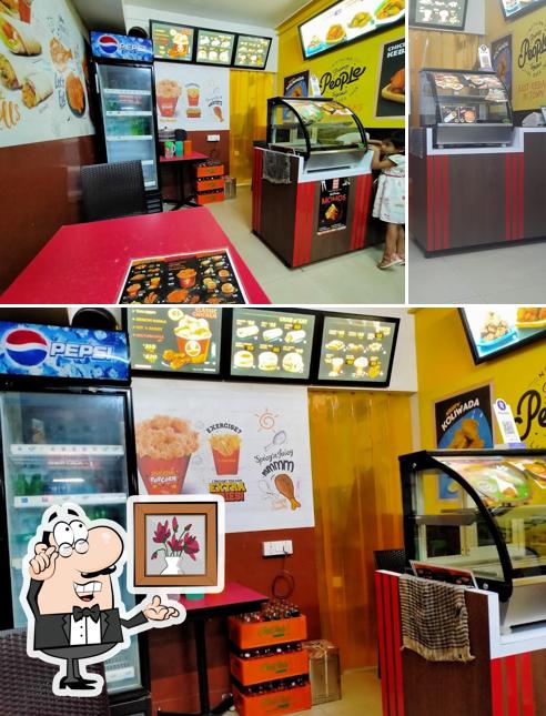 The interior of Five star chicken