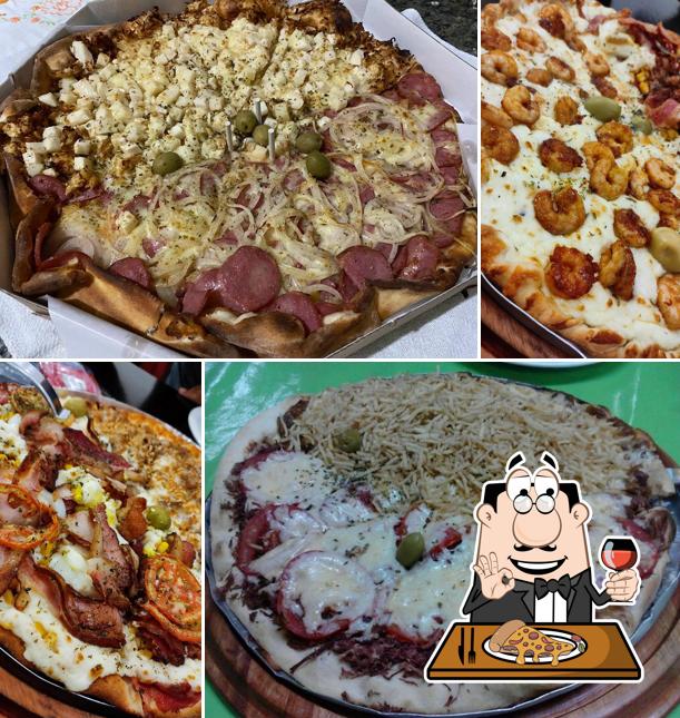 Experimente pizza no Pizzaria Trem Bão